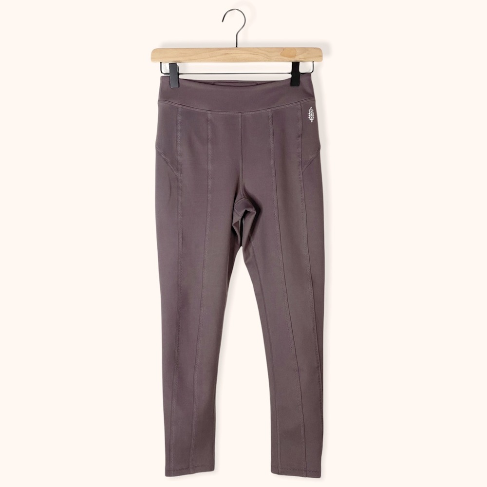 Free People Movement Purple Mauve Athletic Leggings Sz XS - Picture 1 of 5